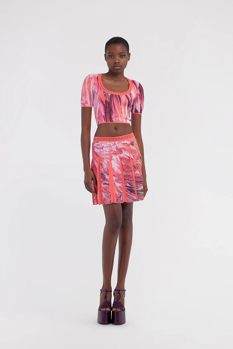 Plumange Print Top