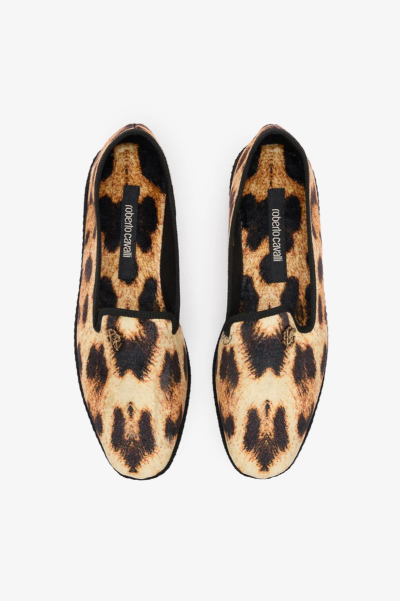 Cheetah Skin Flat Loafers