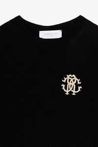 RC Monogram-Embroidered Dress
