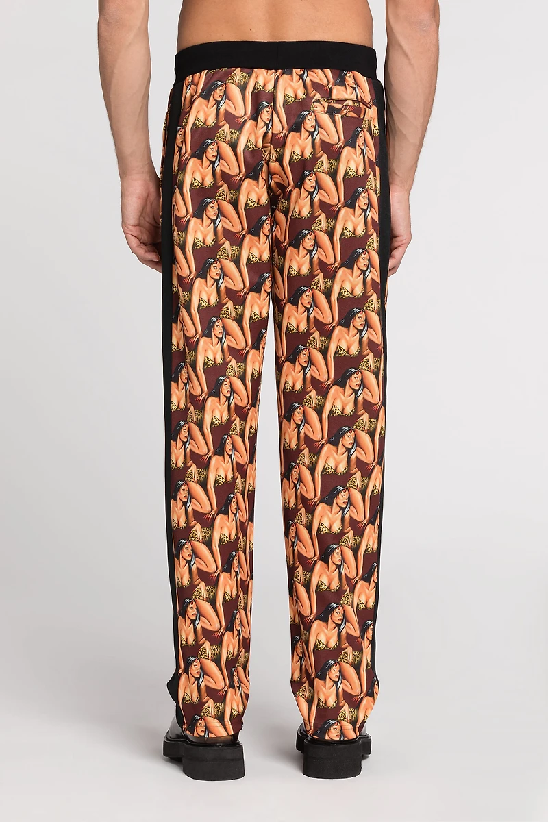 Graphic-Print Track Pants