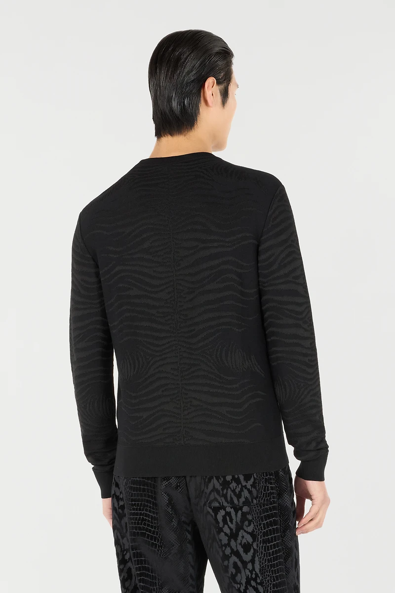 Sweater With Zebra Pattern