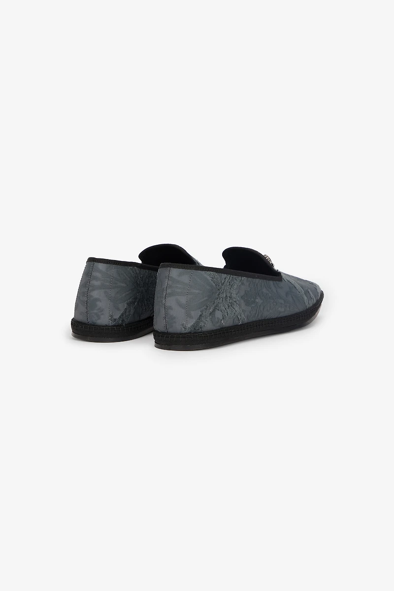 Roberto Cavalli Jacquard Slip-On Shoes