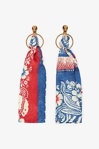 Bandana Print Earrings
