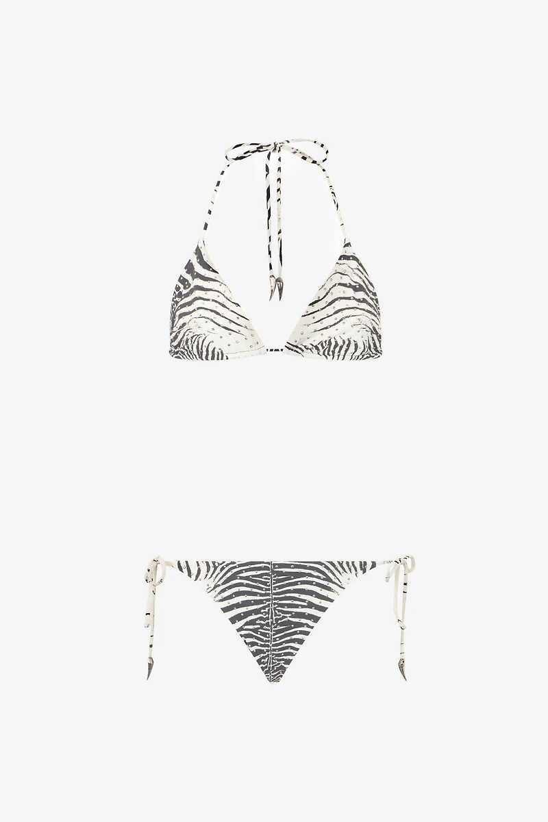 Zebra-Print Bikini