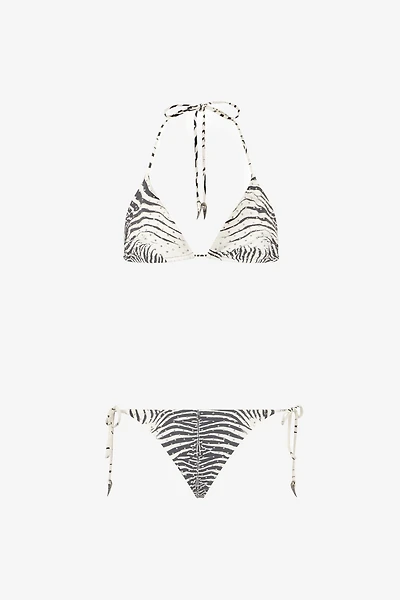 Zebra-Print Bikini