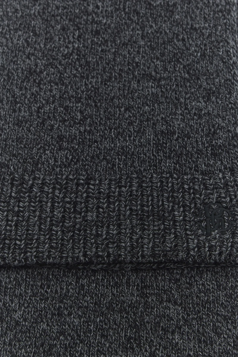 Grey Scarf With Monogram RC