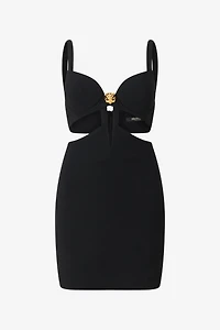 Mini Dress With Cutout And Tiger