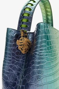 Roar Bag With Crocodile Print