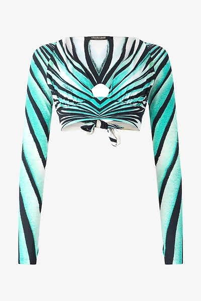 Ray Of Sea Print Top