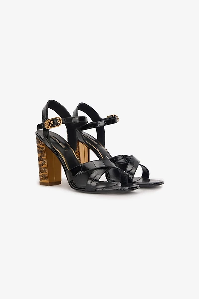 Sandals With Straps And Thick Heel