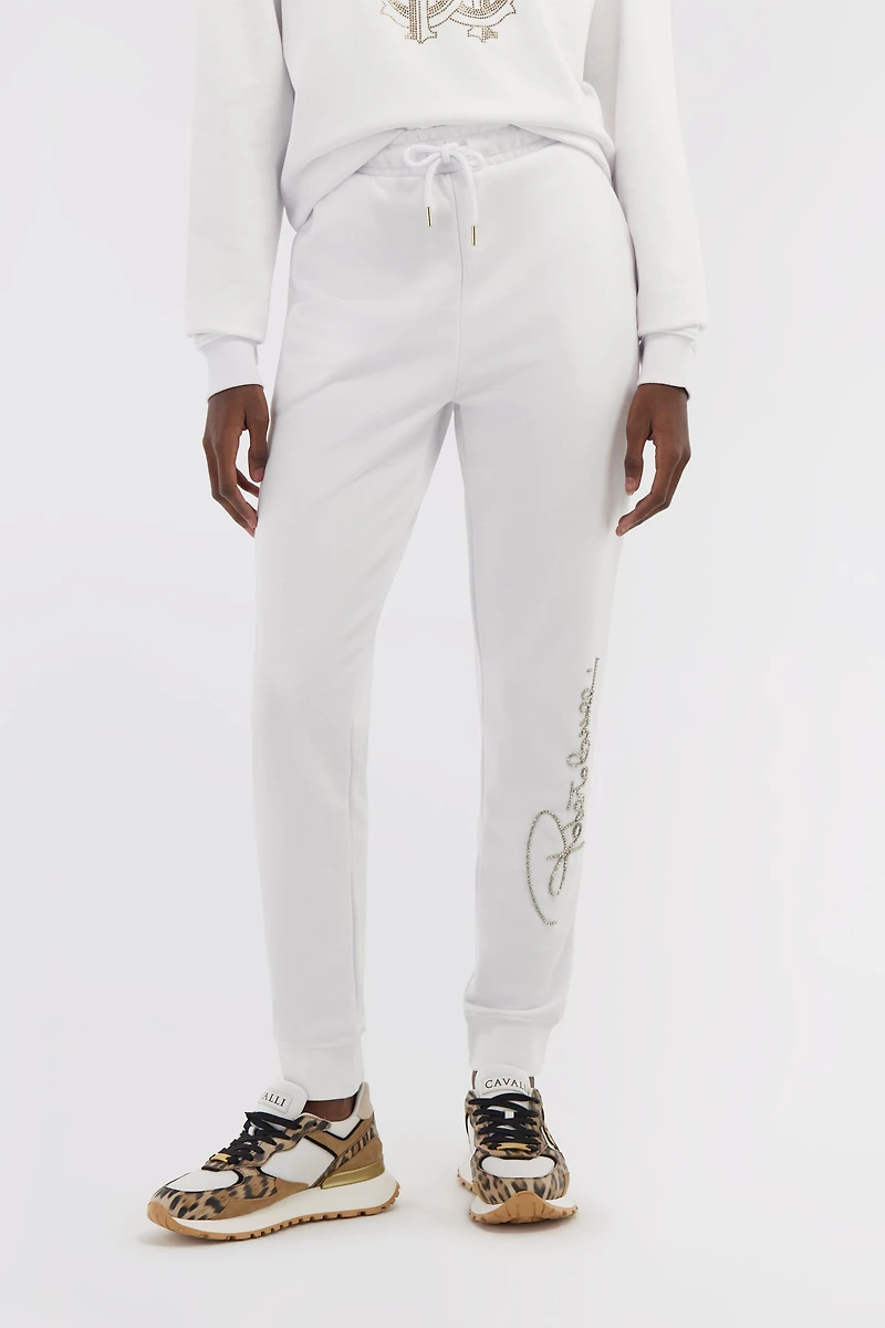 Sporty pants with signature