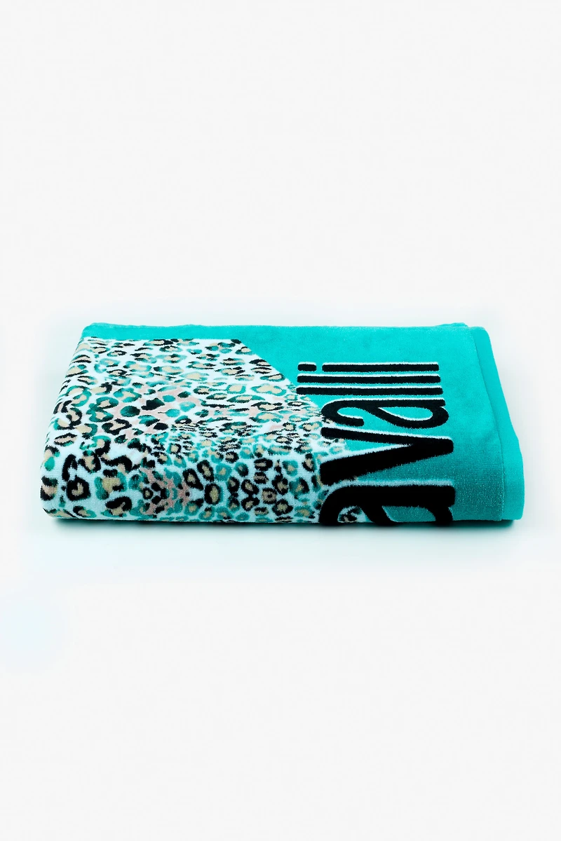 Leo Camouflage Print Beach Towel