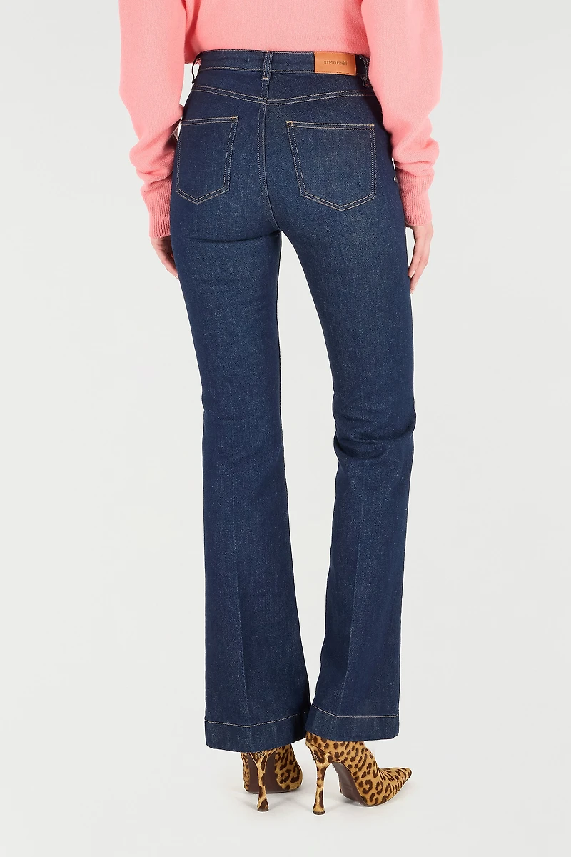 Five-Pocket Flared Jeans