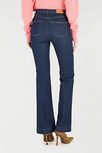 Five-Pocket Flared Jeans