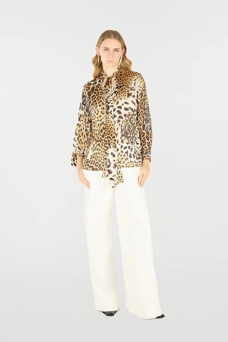 Shirt With Jaguar Skin Print