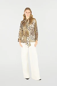 Shirt With Jaguar Skin Print