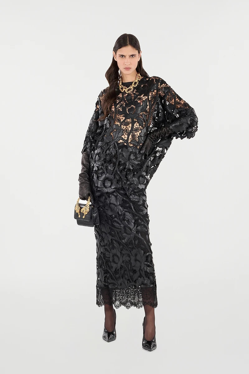 Long Skirt With All-Over Floral Pattern