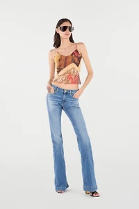 Top With Spaghetti Straps And All-Over Print