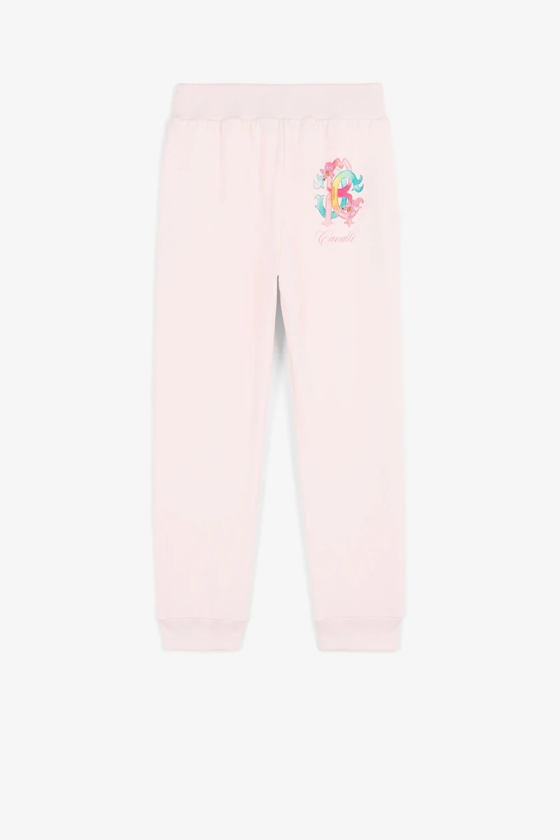 Logo-print cotton track pants