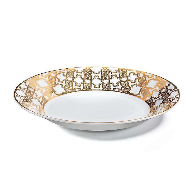 Monogram Gold 2 Soup Plates