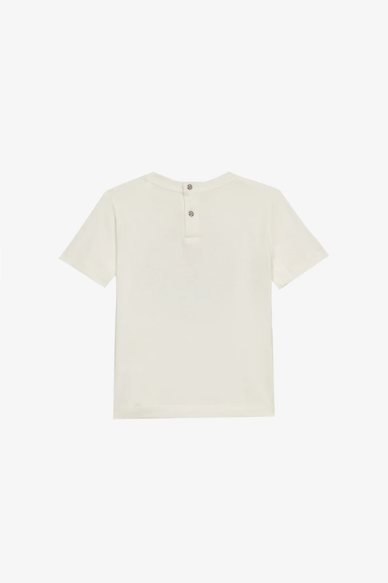 T-Shirt With Lettering And RC Maxi-Monogram