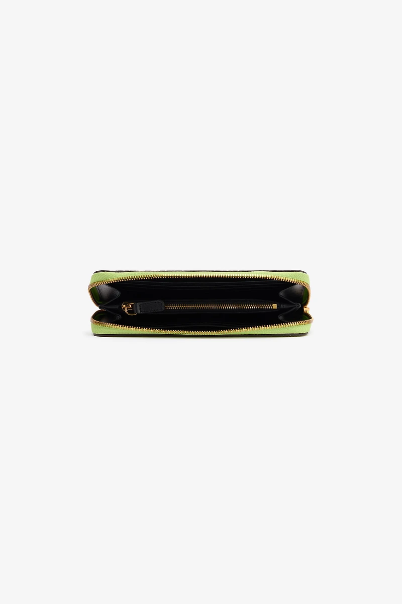 Snake-Effect Wallet With Logo