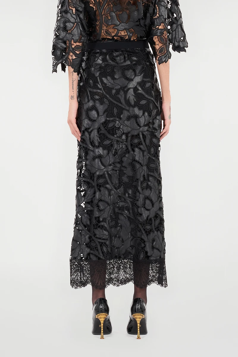 Long Skirt With All-Over Floral Pattern