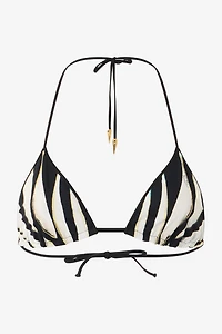 Ray Of Sea Print Swimsuit Top