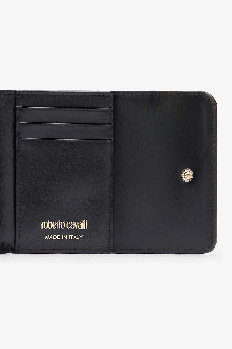 Snake Scale-Effect Metallic Wallet