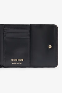 Snake Scale-Effect Metallic Wallet