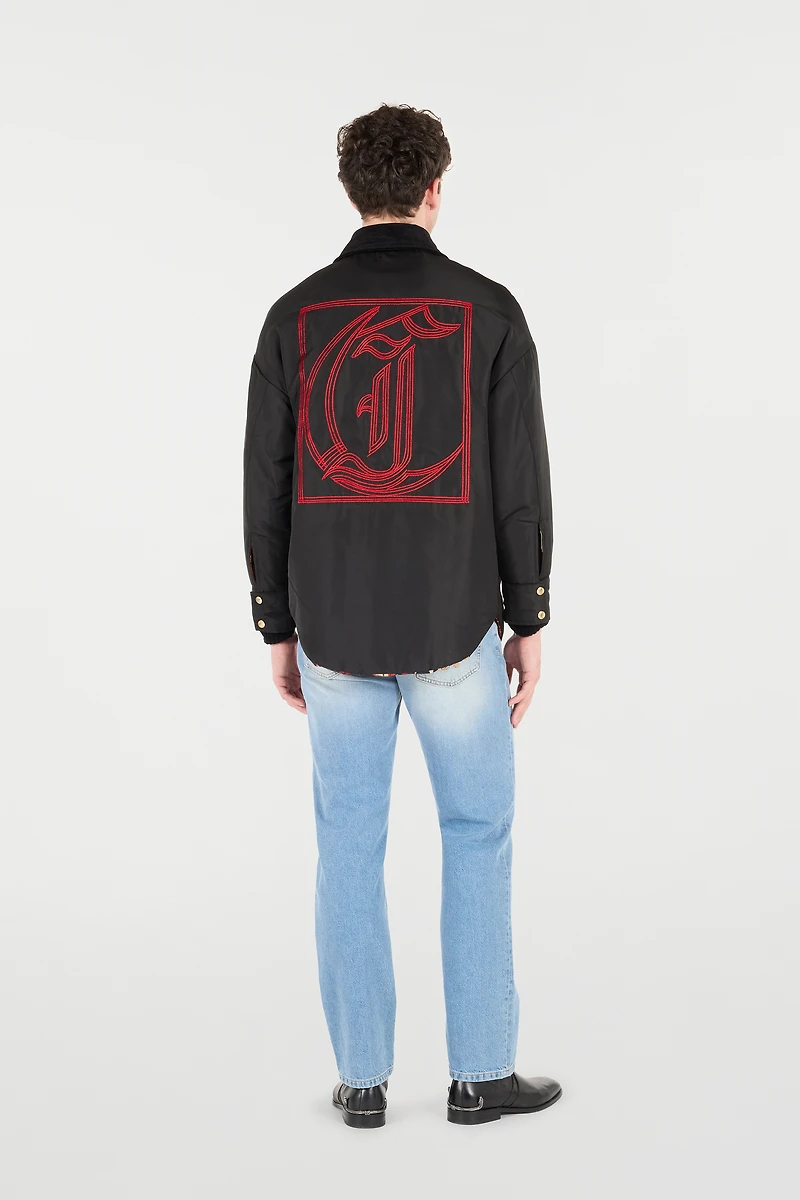 Jacket With Zipper And All-Over Print