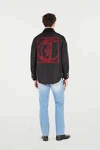 Jacket With Zipper And All-Over Print