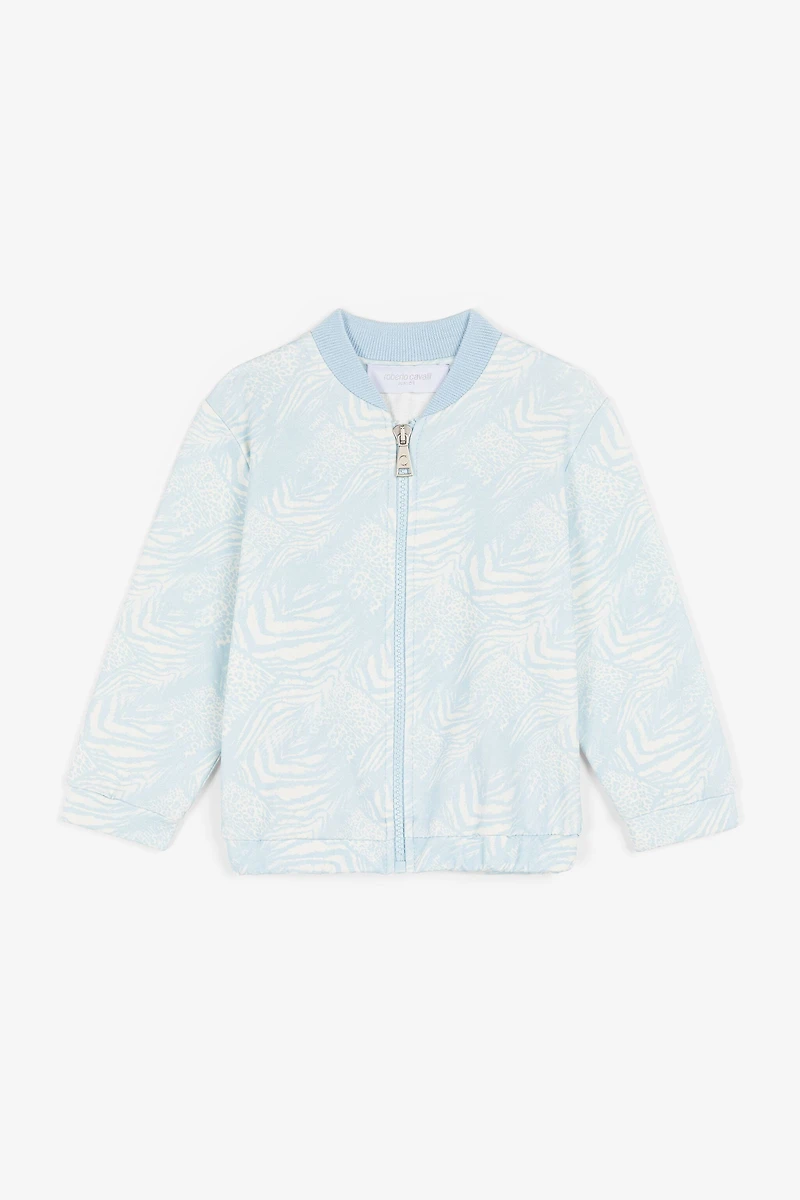 Animalier Patchwork-Print Bomber Jacket