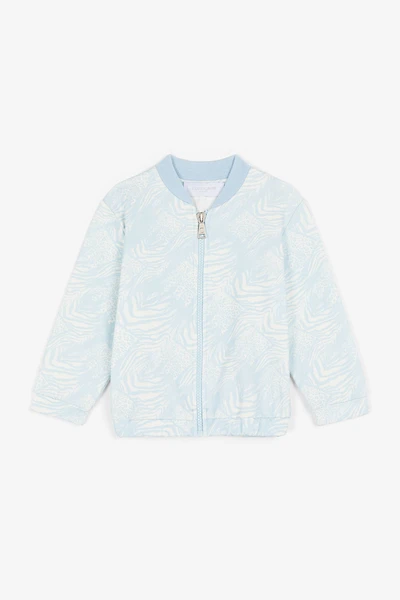 Animalier Patchwork-Print Bomber Jacket