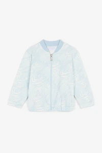 Animalier Patchwork-Print Bomber Jacket