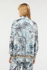 Shirt With Python And Jungle Print