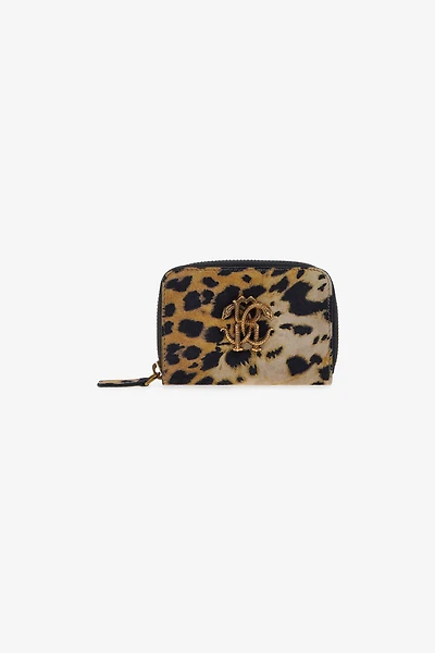 Small wallet with Monogram RC and zip