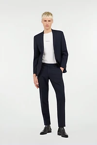 Dark Blue Tailored Wool Suit