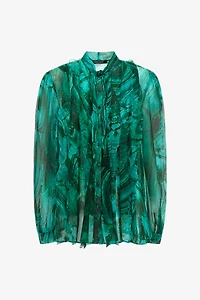 Malachite Print Blouse