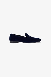 Velvet loafers with Monogram Mirror Snake