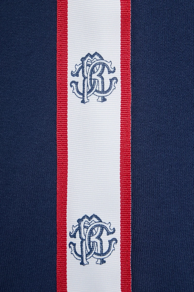 Blue Track Pants with RC Monogram