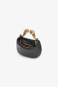Mini Hobo Roar Bag With Snake Print