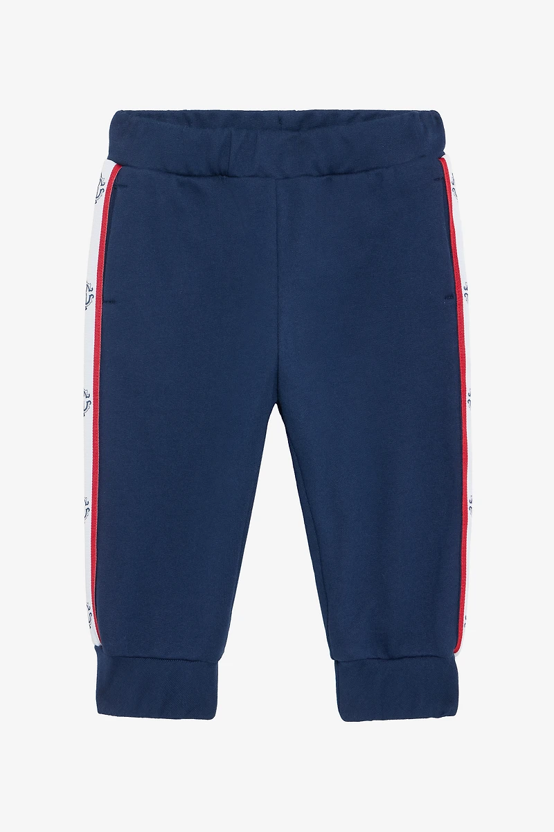 Blue Track Pants with RC Monogram