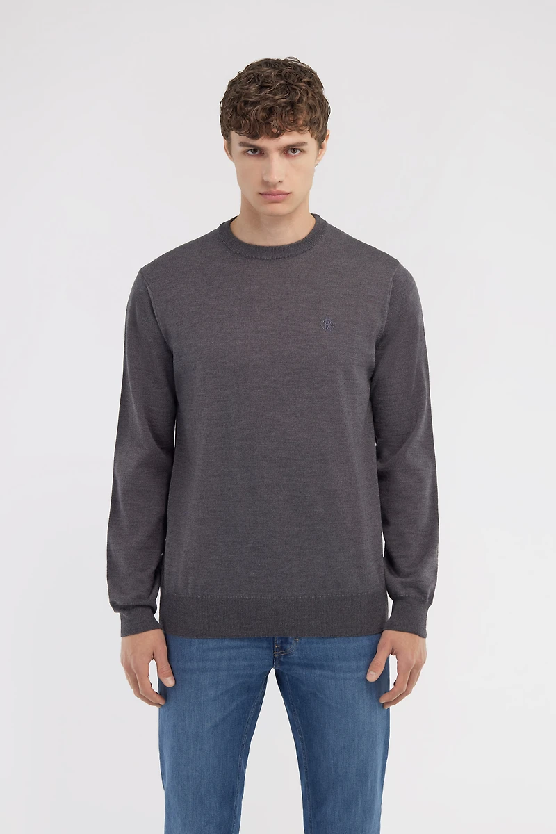 Crewneck sweater with RC