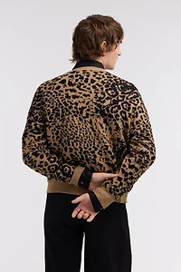 Jaguar Skin and Monogram RC print sweater