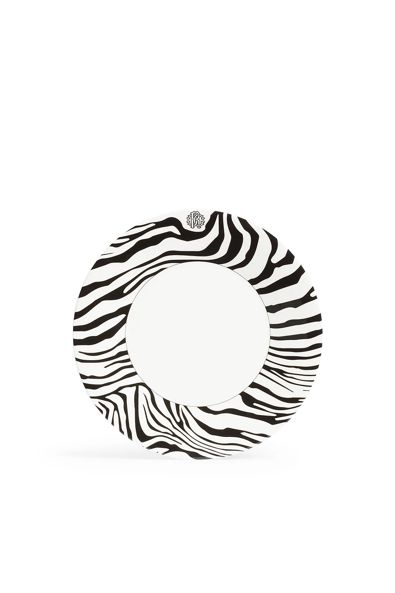 Set of 6 Zebra Flat Plates