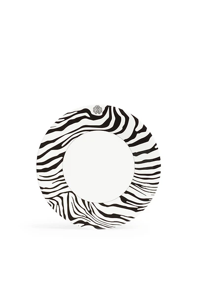 Set of 6 Zebra Flat Plates