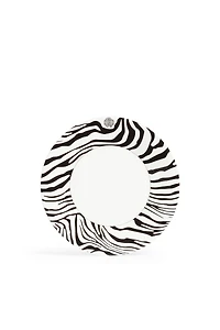Set of 6 Zebra Flat Plates