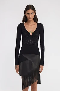 Long sleeve knit with Fang