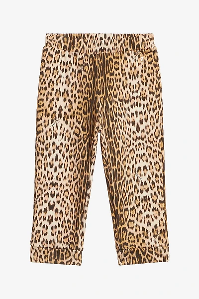 Sports Pants With Jaguar Skin Print